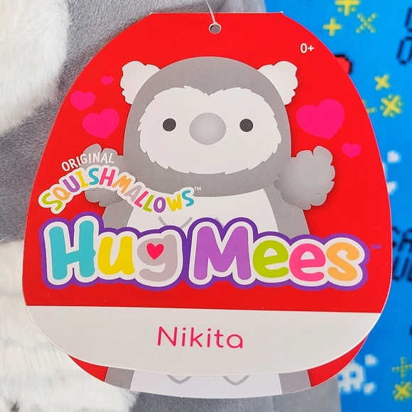 Squishmallow Nikita the Owl 14" Hug Mees UltraSoft Valentine's Day Toy Plush NWT - Picture 5 of 7